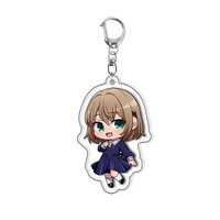 Gantungan Kunci Karakter Anime Q-version Akrilik, Liontin Gantungan Kunci, Aksesoris Tas, Souvenir Qversion, Hadiah untuk Teman