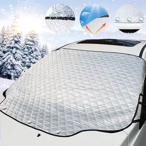 4 Layers Waterproof UV Protection Strong Magnetic Car Windshield Car Cover For Snow And Frost