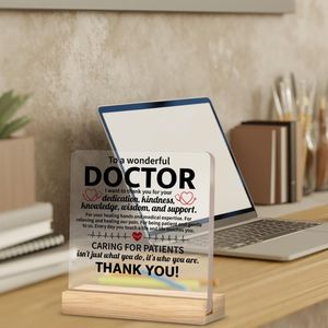 Letrero Acrílico 2D con la Frase 'Gracias por Ser un Gran Médico', Elegante <span class=keywords><strong>Regalo</strong></span> Médico - Product Image 4