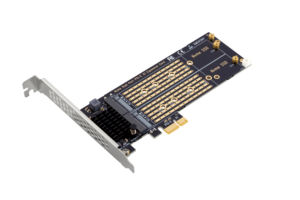 <span class=keywords><strong>2</strong></span>-Port NVME <span class=keywords><strong>M</strong></span> Key SSD Konverter Adapter karte PCIe X1 zu M2 PCIe Express X1 Riser auf Lager - Product Image 3