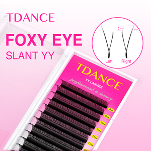 Cils YY en forme de bâtonnet mat, cils volants, 0,07, yeux gauche et droit, cils de renard YY, extension de cils, plateau de cils, extensions de cils naturelles - Product Image 1