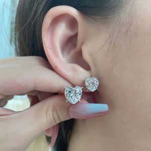 Boucles d'oreilles clous de mariée Dylam, grandes et carrées, en argent sterling 925, avec pierres CZ 5A étincelantes, bijoux de luxe pour femme - Product Image 4