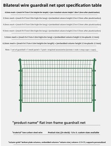 Hai mặt quang điện dây thép Net đường cao tốc Orchard kim loại thiên nhiên cách ly bảo vệ biên giới với bài hàng rào phụ kiện - Product Image 3