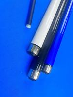3-PC Uni-Lock Quick Stainless Joint Smooth Grip 58 pulgadas 13,2mm Punta dura Pool Cue Black Carbon Shaft BK3 Hecho de madera de arce