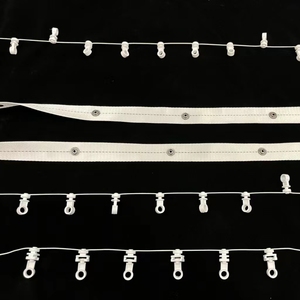 Điện Im Lặng Nhôm Hợp Kim Rèm Theo Dõi Phụ Kiện Beadable Runners Cho Bay Cửa Sổ Nhựa Tàu Lượn Móc - Product Image 3