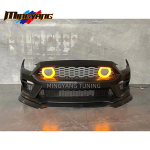 ชุดตัวถังรถยกของ Mach1Style แปลงกันชนหน้าพร้อมกระจังหน้า LED 2015-2017สำหรับ Ford <span class=keywords><strong>Mustang</strong></span> Bodykit - Product Image 3
