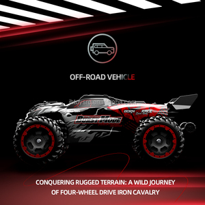 Coche de Control Remoto de Alta Velocidad de 2.4GHz, Camioneta Monstruo RC, Juguete de Carreras Eléctrico de 4 Canales, Escala 1:10, Vehículo Todoterreno RTR con Modo Burst - Product Image 5