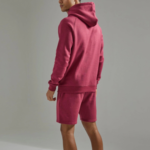 ชุดเซ็ตเสื้อฮู้ดแขนยาวสีสันสดใสสไตล์สตรีทแวร์พร้อมโลโก้สั่งทำพิเศษ และกางเกงขาสั้นคุณภาพสูงสำหรับผู้ชาย - Product Image 2