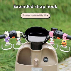 Hebilla de correas de animales portátil Ins de moda bonita personalizada gancho extendido gancho colgante fuerte Universal para vehículo eléctrico - Product Image 2