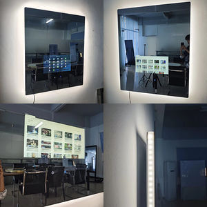 Anti niebla espejo inteligente TV baño impermeable <span class=keywords><strong>Alexa</strong></span> Google Control de voz tamaños personalizados montado en la pared para Hotel <span class=keywords><strong>Spa</strong></span> - Product Image 5
