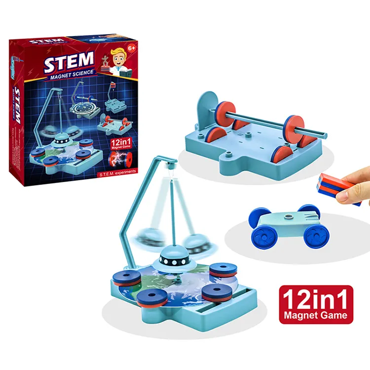 Stem educational science kit toy magnet exporation esperimento di scienza magnetica apprendimento dei giocattoli in età prescolare