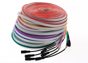 ไฟเชือกนีออน Led ซิลิกอน10X10มม.,ไฟนีออน Led 12V 24V สีนีออน Flex กันน้ำ <span class=keywords><strong>Topview</strong></span> Sideview สี Pvc Ip68 - Product Image 5