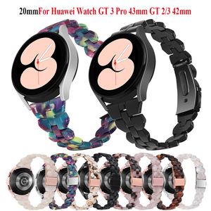 Correa de Reloj de Lujo para Mujer, Correa Deportiva con Cierre Magnético, Resina, 20 mm, Brazalete para Reloj Inteligente, Compatible con <span class=keywords><strong>Watch</strong></span> <span class=keywords><strong>GT</strong></span> 3/3 <span class=keywords><strong>Pro</strong></span>/<span class=keywords><strong>GT</strong></span> <span class=keywords><strong>2</strong></span>, 8 Colores - Product Image 1