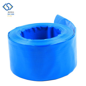 <span class=keywords><strong>Tuyau</strong></span> d'irrigation agricole haute pression en <span class=keywords><strong>PVC</strong></span> plat avec protection anti-UV, diamètre de 1 à 6 pouces pour une évacuation <span class=keywords><strong>flexible</strong></span> de l'eau - Product Image 1