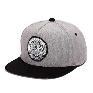 Wholesale Premium Gorras 6 Panel Flat Bill Basketball Sports Caps Custom Mens Embroidered Patch Logo Hats Snapback Cap