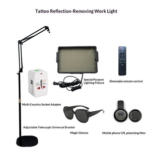 Luz <span class=keywords><strong>para</strong></span> Tatuajes y Maquillaje con Filtros CPL LED <span class=keywords><strong>para</strong></span> Grabación de Videos y Selfies, 144 Luces LED Controlables por Control Remoto - Product Image 1