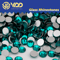 VDD 026 Strass en verre Zircon bleu SS3-SS50, pierres scintillantes non thermocollantes à dos plat pour nail art et décorations DIY