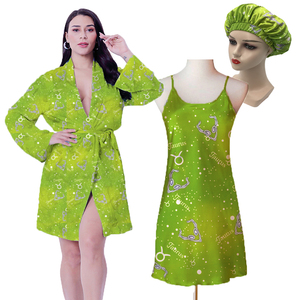 Fasce per Capelli e Durag in Seta Satinata a Strato Singolo con Logo Personalizzato, Design Zodiacale/<span class=keywords><strong>Oroscopo</strong></span>, per Uso Quotidiano Casual da Donna - Product Image 3