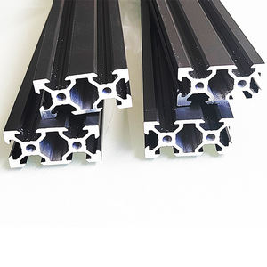 Profilo Estruso In Alluminio 2020 4040 3030 4080 Anodizzato Nero Con Scanalatura a T 40x80 Profilo di Estrusione In Alluminio 4080 - Product Image 1