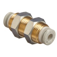 1 Buah Kq2e10-00a Brass Push-to-connect Tube Fitting Bulkhead Kd Baru, Asli, Tersedia, dengan Garansi Satu Tahun.