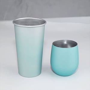 Tasses à café réutilisables en aluminium avec logo personnalisé, sensibles à la température, changeant de couleur, pour la sublimation, pour le camping et les boissons en extérieur - Product Image 2
