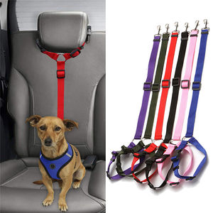 Cinturones de Seguridad de Nailon para Perros, Correa de Seguridad Ajustable para Mascotas, Arnés de Sujeción para Reposacabezas de Coche, Accesorios para Perros - Product Image 1