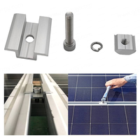 Accessoires de modules solaires de haute qualité, système de montage de panneaux solaires, supports, colliers de serrage intermédiaires pour panneaux solaires