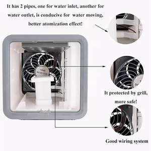 โต๊ะทำงานที่บ้านวิธีง่ายๆในการทำให้เย็นด้วยพัดลมทำความเย็นขนาดเล็กเครื่องปรับอากาศแบบพกพาได้อย่างรวดเร็ว - Product Image 3