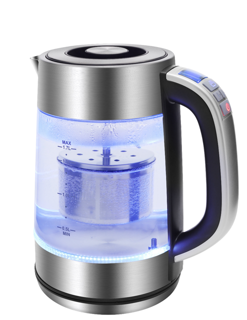 OEM Factory Wholesale Customized High Borosilicate Glass Cordless Electric Kettle 360 Degree Rotational Base Automatic Shut-off