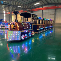 Kereta Wisata Listrik Tanpa Rel untuk 24 Penumpang, Produk Profesional untuk Taman Hiburan dan Wisata