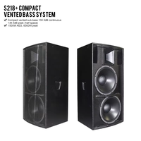 S218 S218+ Caisson de basses passif professionnel double 18 pouces haute puissance pour DJ, scène et concert