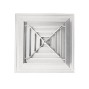 Thông gió trần vuông không khí đăng ký hợp kim nhôm 4 cách HVAC khuếch tán để cung cấp không khí - Product Image 2
