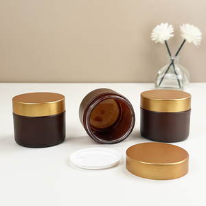 Campione gratuito Logo personalizzato 50g barattolo <span class=keywords><strong>di</strong></span> <span class=keywords><strong>plastica</strong></span> PETG contenitore <span class=keywords><strong>di</strong></span> lusso vuoto vaso <span class=keywords><strong>di</strong></span> crema con coperchio a vite per la cura della pelle - Product Image 3