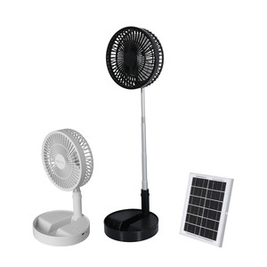 Ventilador Solar Recargable Comercial y Residencial, Pequeño, Plegable, con Carga USB, con Batería, Ventilador Solar T8 - Product Image 3