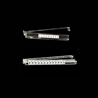 Nouveau produit transfrontalier : Support de pousseur de Mahjong en acrylique transparent multicolore, modèle américain, pour divertissement et loisirs
