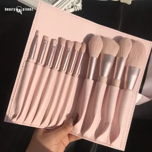 BELEZA PLANETA Custom Logo Maquiagem Brush Set Alta Qualidade 11Pcs Com Saco Técnica Maquiagem Brush Set Escovas Para Make Up