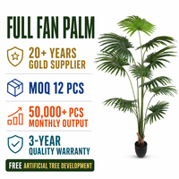 Palmier artificiel sur mesure, hauteur et forme personnalisées, feuilles de plantes tropicales réalistes, pour hôtels, halls d'accueil, centres commerciaux, projets d'aménagement