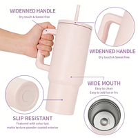 Grande gourde isotherme personnalisée en acier inoxydable, bouteille isotherme chaude et froide avec poignée