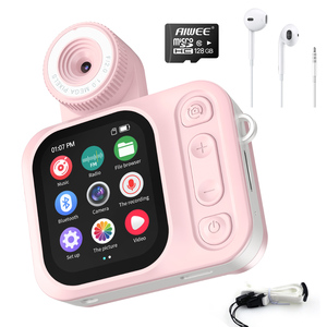 AIWEE M170 Rosa, Reprodutor Portátil Mini Disc & Walkman com Tela Touchscreen Completa de 1.96 Polegadas, MP4, Vídeo, Foto, Rádio, Música - Garantia de 1 Ano - Product Image 1