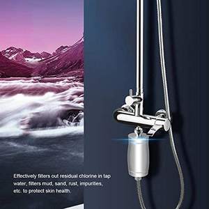 15 étapes écologique manuel chlore douche filtre à eau ioniseur ruban vitamine métal argent charbon actif fourni anglais - Product Image 6