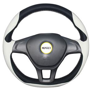 Housse de <span class=keywords><strong>volant</strong></span> pour Volkswagen VW Golf 7 Mk7 Nouvelle <span class=keywords><strong>Polo</strong></span> 2014-2017 Cuir Design Sport - Product Image 4