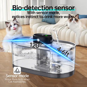 Fuente de agua inteligente de acero inoxidable para varios animales, para gatos y perros, desmontable, recargable, con luz LED, 1250 g, forma redonda - Product Image 3