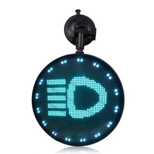 Écran d'affichage à LED de forme ronde interactive amusante pour voitures Smart Window Lights Window Sign Board - Product Image 5