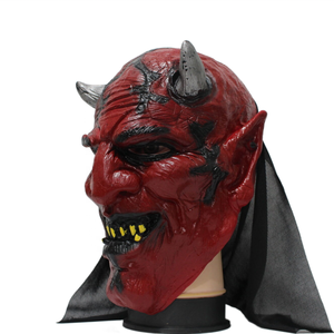 Maschera Horror Demon Clown Latex Zombie Latex New Style PROM Party Halloween Cosplay smorfia rosso Unisex uomo donna 1 pz/opp Bag U78 - Product Image 2
