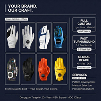 Guantes de Golf al por Mayor de Fábrica, Varios Tamaños, Guantes de Golf Grace de Cuero Cabretta, Logotipo Personalizado, Antideslizantes, Alta Calidad