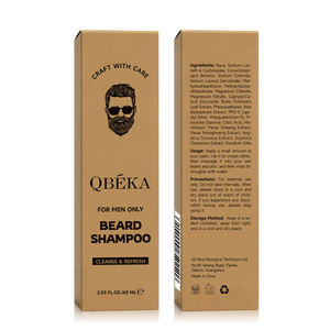 Shampoo pour barbe sans sulfate - Nettoyage en profondeur naturel pour hommes, hydratant et rafraîchissant - Product Image 3