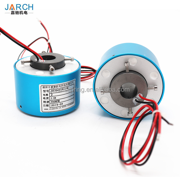 IN STOCK Through Hole Slip Ring 50mm bore 50 Signals 2A high speed type rotating electric slip rings