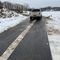 Dalles de protection de sol industrielles en PEHD recyclé 4x8 pieds pour camions, aménagement paysager, événements et protection de pelouses