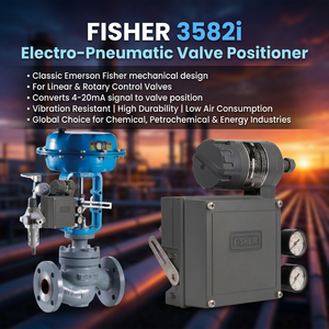 Nuevo en Stock: Posicionador de Válvula Electro-Neumático Fisher 3582i, Precio Competitivo, Entrega Rápida - Product Image 1