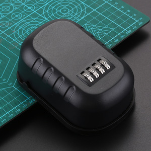 Boîte à clés murale simple KS020 en plastique gris, organisateur minimaliste pour bijoux, pour usage domestique - Product Image 2